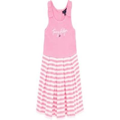 Girls Striped Long Dress