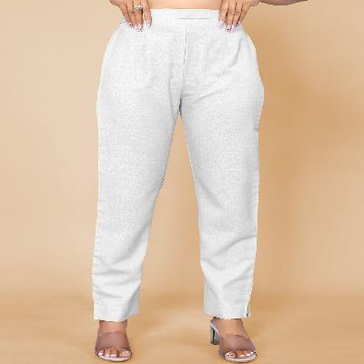 Plain Causal Cotton Trouser