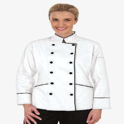 Uniforms Guru White Chef Coat With Check Design (Unisex)