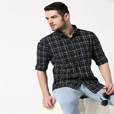 Checked Men Shirt Casual