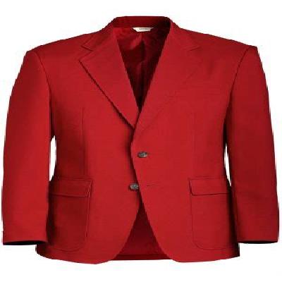 Red Cotton Men Blazer