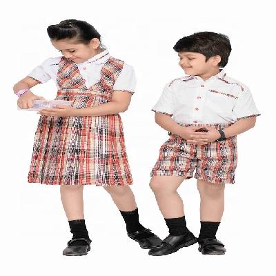 Checks Cotton School Unifrom