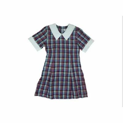 Girls Checkered School Frock