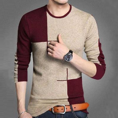 Mens Full Sleeves Cotton T-Shirt