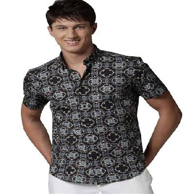 Mens Printed Cotton Shirt