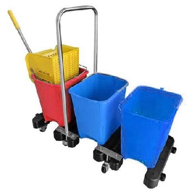 Double Bucket Wringer Trolley