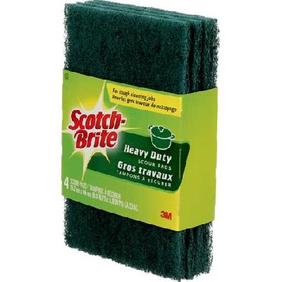 Scotch Brite Pads 4 X 6 4Pcs Pack Institutional Pack