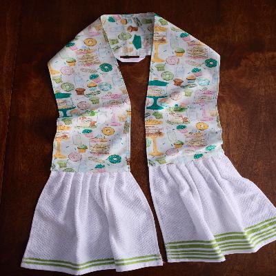 White Kitchen Scarf