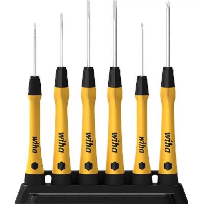 275K6 Wiha Precision ESD Hex Screwdriver Set, 6 Pcs
