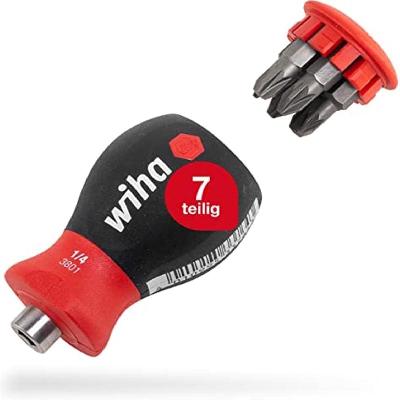 380101 Wiha Magazine Bit Holder Stubby, Magnetic, 1 4