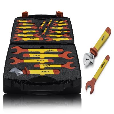 5589NK7 Wiha Insulated Ratchet Box Spanner Set, 7 Pcs