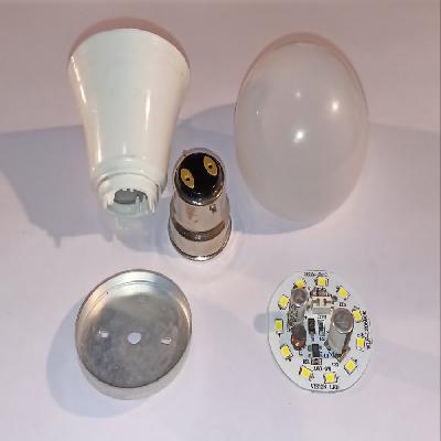 7W  SYSKA TYPE SILVER PREMIUM DOB BULB RAW MATERIAL