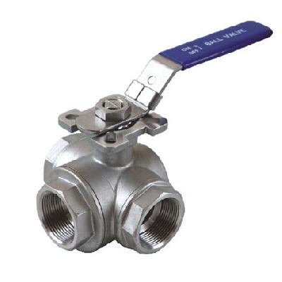 Flow Touch Make Stainless Steel 3 Way Ball Valve