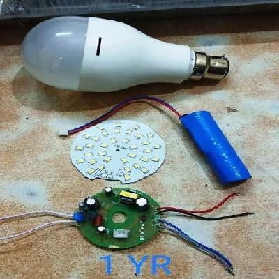 12W AC DC (RECHARGEABLE) BULB SKD RAW MATERIAL