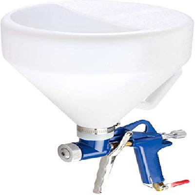 Aken TG22 Pneumatic Air Texture Spray Gun, 1.2 Gallon Hopper With Handle