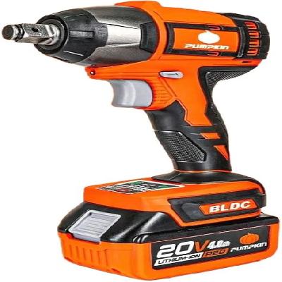 Pumpkin 50262 Cordless Impact Wrench 20V 1 2 inch Brushless