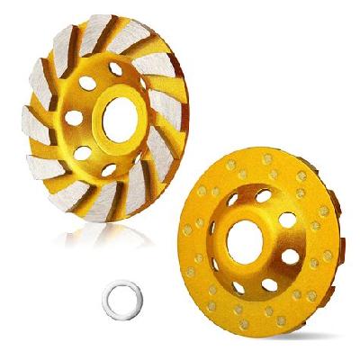 Ultra Touch 4 Inch Diamond Cup Grinding Wheel with 12 Segments Heavy Duty