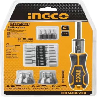Ingco 24 Pcs Screwdriver Set Hksdb0248