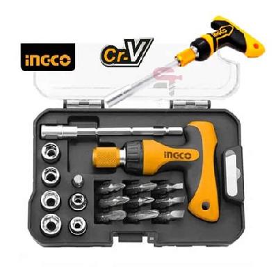 Ingco 24 Pcs T-Handle Wrench Screwdriver Set Hksdb0188