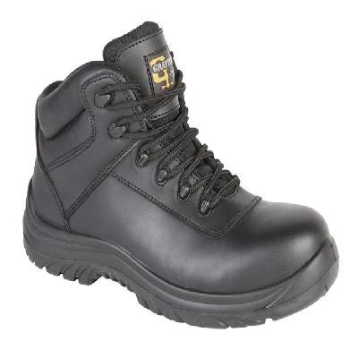 Black Leather Safety Shoes
