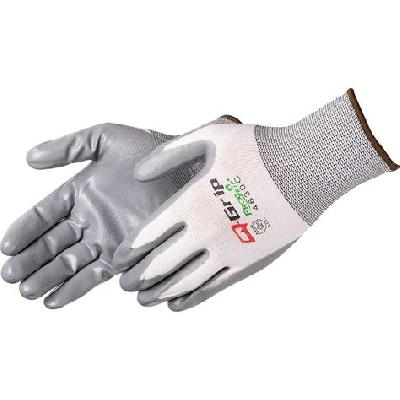 Coated Gloves Grey On White