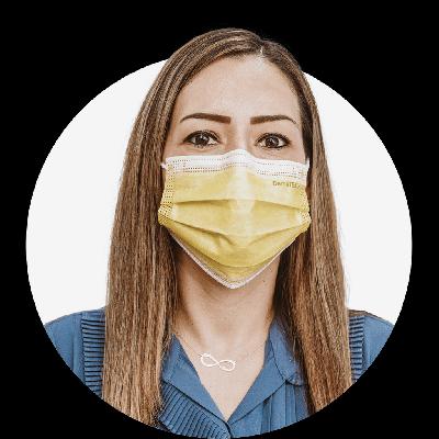 Disposable Yellow Mask