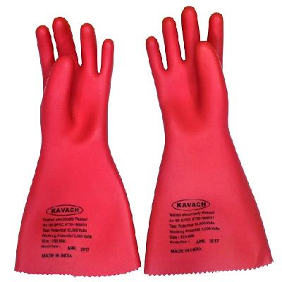 Kawach Electric Rubber Gloves
