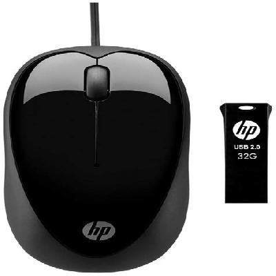 HP X1000 Wired Mouse (Black Grey)
