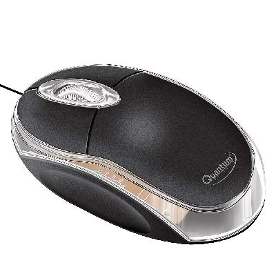 Quantum QHM222 Black Color USB Mouse-QHM222