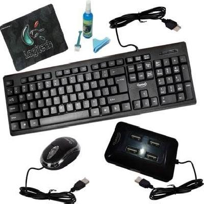 Quantum QHM 7406 Wired USB Multi-Device Keyboard  (Black)