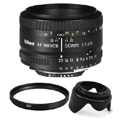 Nikon 50mm Nikkor F 1.8D AF Prime Lens for DSLR Camera