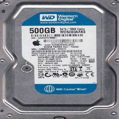 WD 500GB Internal Hard Disk