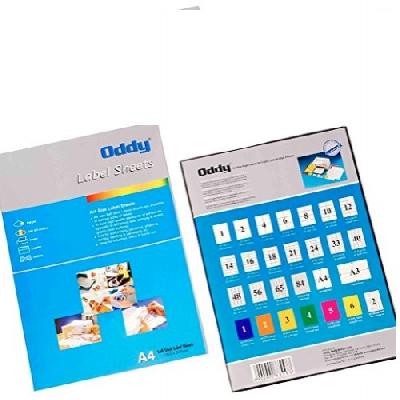 Oddy Label Sheets