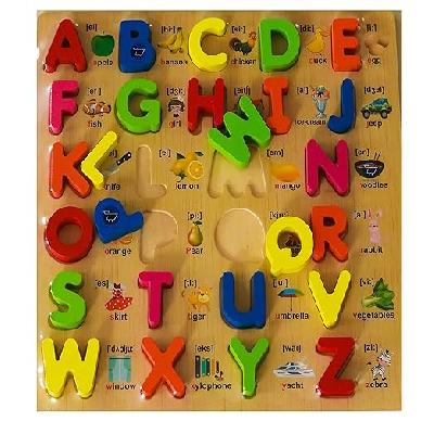 Wooden Capital to Small Letter Matching