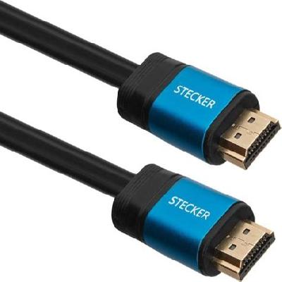Black  Blue Stecker HDMI Cable