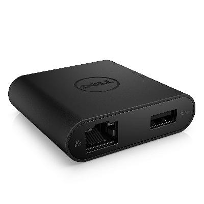 Dell Adapter-USB-C to HDMI VGA Ethernet USB 3.0 DA200 - External Video Adapter