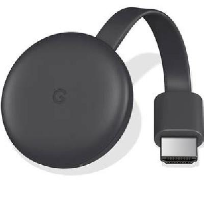 Google Chromecast 3 Media Streaming Device (Black)