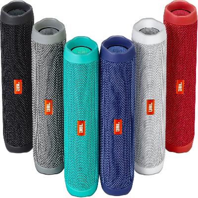JBL Flip 4 Portable Bluetooth Speaker (Dark Blue, Stereo Channel)
