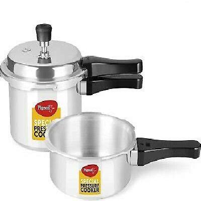 Pigeon Special Combo Pack 2 L, 3 L, 5 L Pressure Cooker (Aluminium)