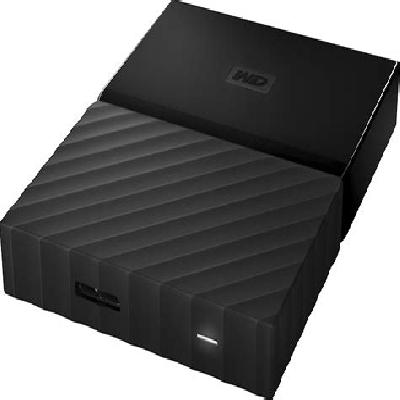 WD My Passport 4 TB Wired External Hard Disk Drive (Black)