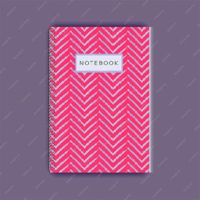 Neon Notebook With Zigzag Stitch