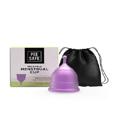 PEE SAFE REUSABLE MENSTRUAL CUP - EXTRA SMALL