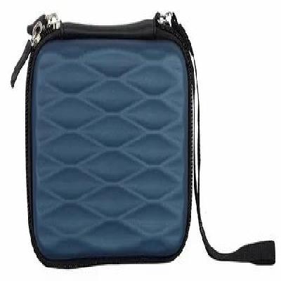 Black Wave Portable External Hard Disk Case Cover - Wolfano