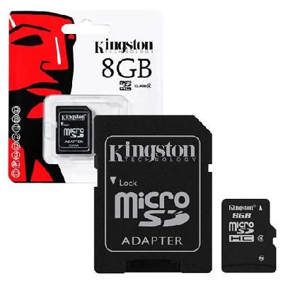 Kingston 8GB Class 4 Microsdhc Memory Card