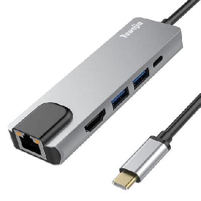 Eira USB TYPE-C TO 4 in 1 MULTIPORT HUB- Altima (HDMI VGA USB3.0 Type-C) (ER-2007UC4)
