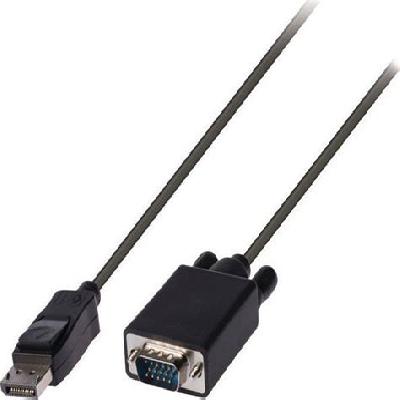 Display Port Male To VGA Male Cable 2 Meter