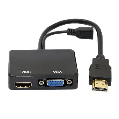 HDMI To HDMI Plus VGA Converter With Audio
