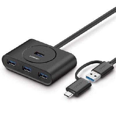 Type- C To USB 3.0 4 Port Hub