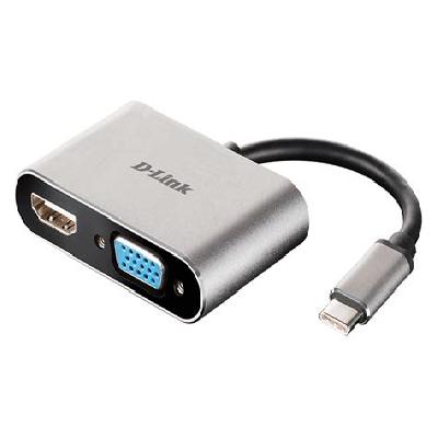 Type C To HDMI VGA USB Converter