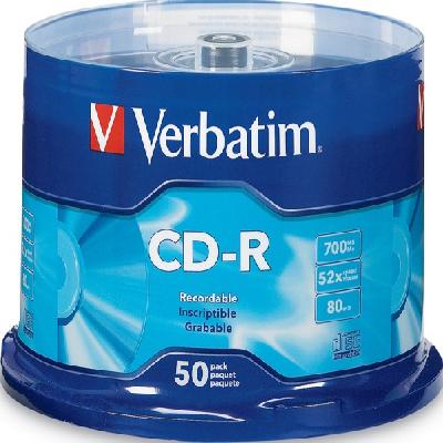 Master 700mb 80min 52x CD-R, Pack of 50 CDs